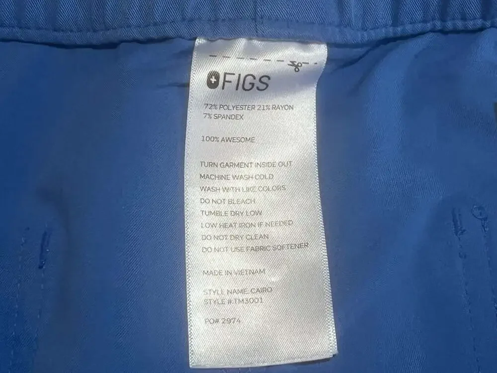 FIGS Men's Cairo Technical Collection Cargo Scrub Pants Size L